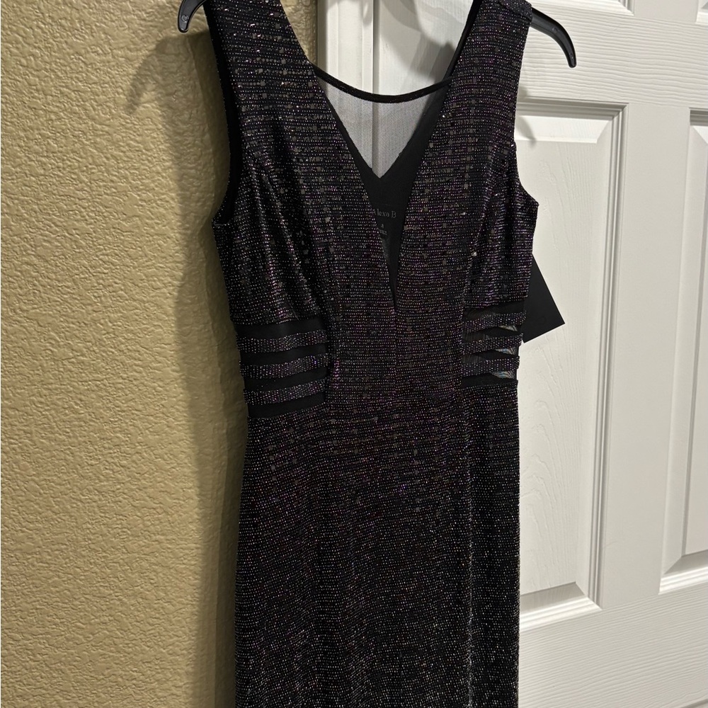 Alexa B Elegant Black Evening Dress size 4 - Picture 3 of 7
